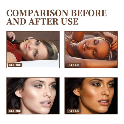 Taviona™ Liquid Sun Melanin Drops in a clear bottle with dropper, designed for skin tanning and melanin enhancement.