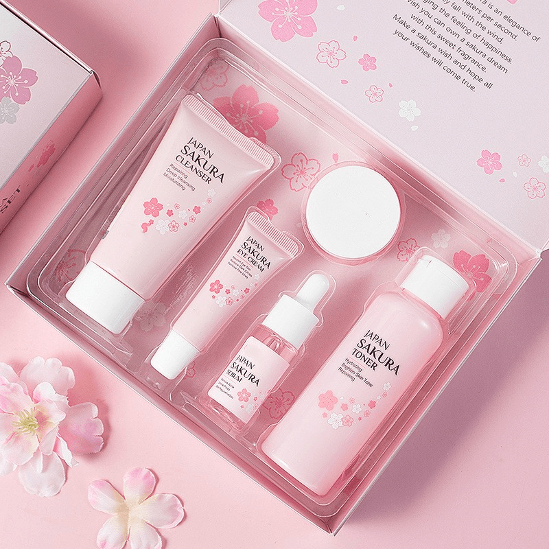 Sakura Glass Skin Ritual — Complete 5-Piece Collection