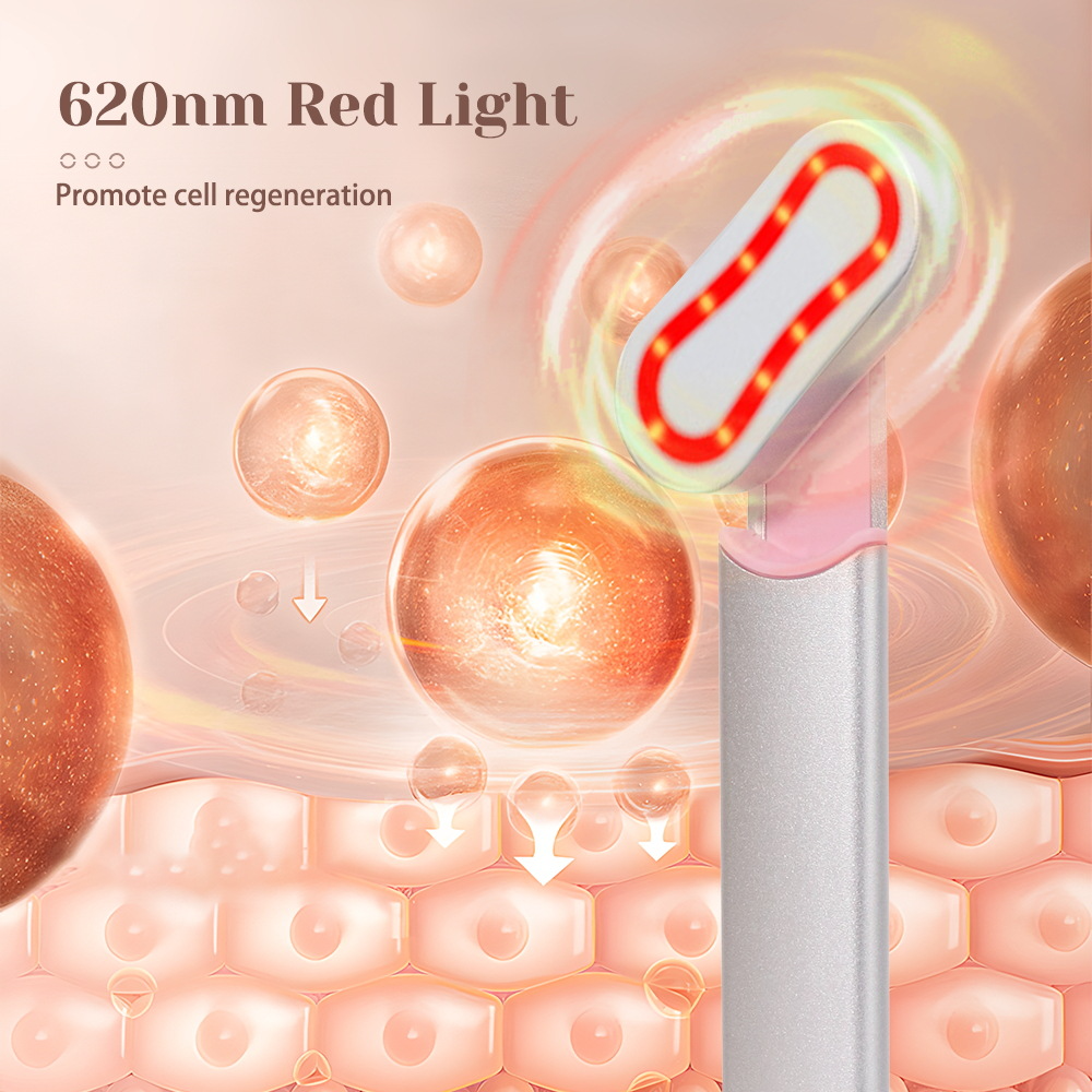 Taviona™ Bright-Eye Sonic Revitalizer device with sleek design and control buttons, used for skincare and eye rejuvenation.